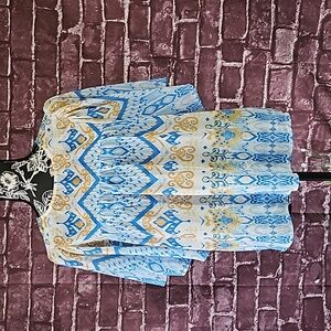 Flying Tomato Bohemian Colorful Tunic Top size Small Empire Waist